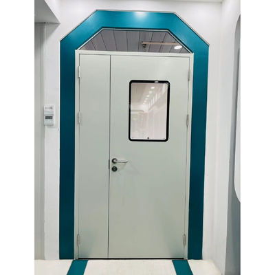 acheter Salle blanche Porte métallique asymétrique à double feuille, porte d' acier d' hôpital en poudre. online manufacture