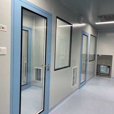 fenêtres en verre double trempé en alliage d'aluminium modulaire pour salle blanche salle d'hôpital