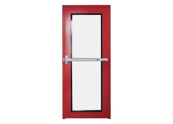 Porte de sortie d'urgence métallique standard GMP à feuille unique avec serrure de sécurité