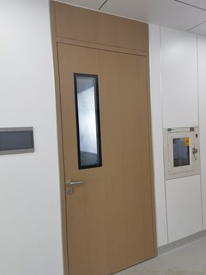 Porte unique en bois en acier pour hôtel, hôpital scolaire, appartement