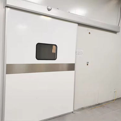 Isolement acoustique Salle blanche Porte coulissante automatique avec pulvérisation électrostatique antibactérienne