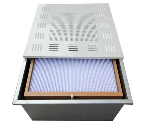 Boîte de filtre HEPA modulaire en acier inoxydable pour la filtration de l'air des salles blanches des hôpitaux